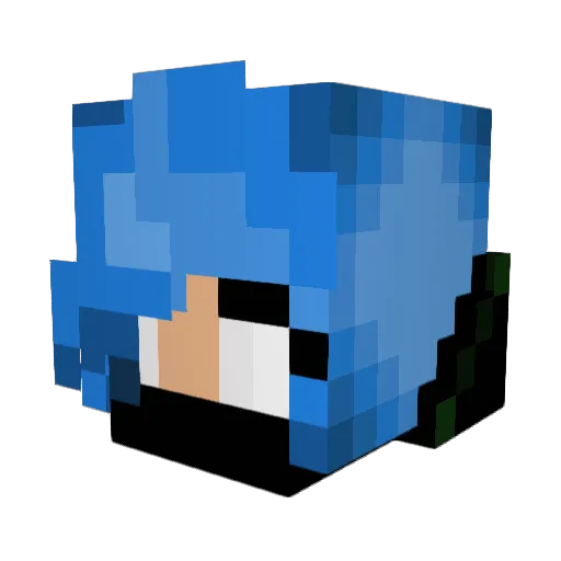 _Perid0t_ Minecraft avatar head, 3D render