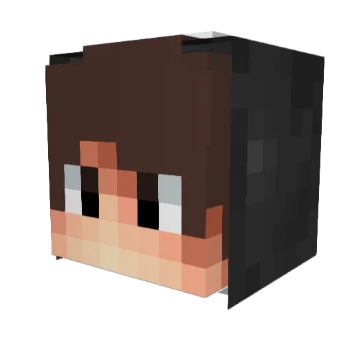 _Pertu_ Minecraft avatar head, 3D render