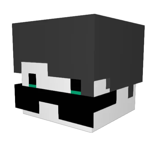 _PertyRob_ Minecraft avatar head, 3D render