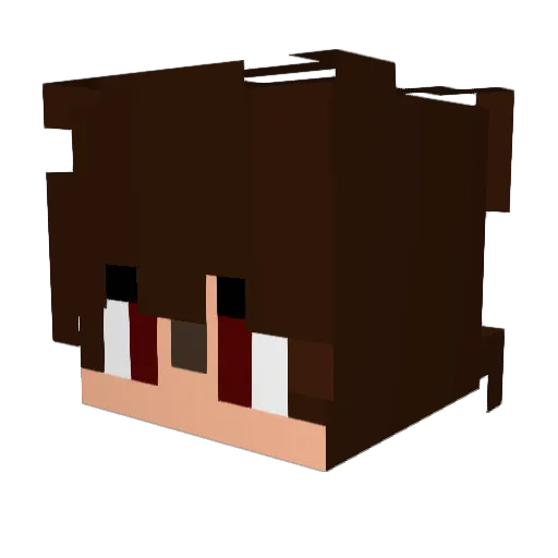 _PeruvianBoi_ Minecraft avatar head, 3D render