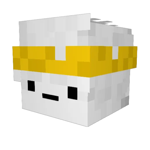 _Petrichorr_ Minecraft avatar head, 3D render