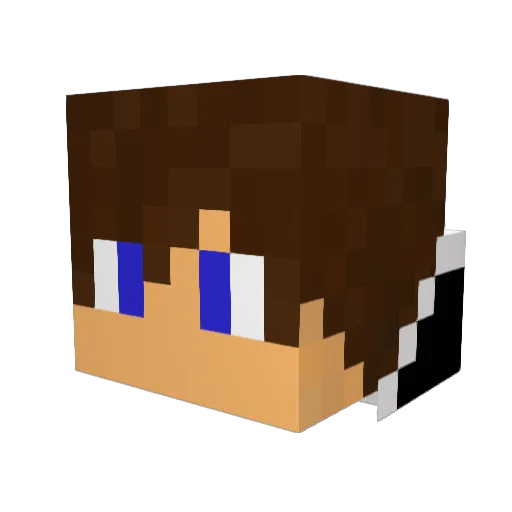 _Pexa Minecraft avatar head, 3D render