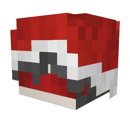 _Phantomy Minecraft avatar head, 3D render