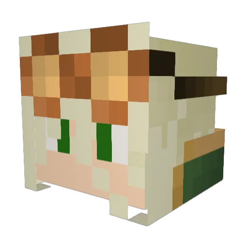 _Phara_ Minecraft avatar head, 3D render