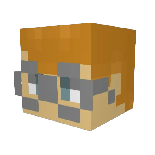 _Philos_ Minecraft avatar head, 3D render