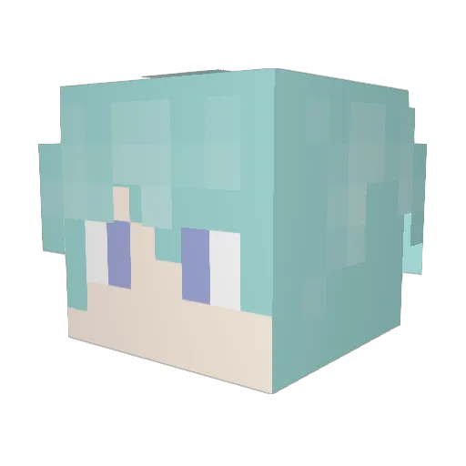 _Phim_ Minecraft avatar head, 3D render