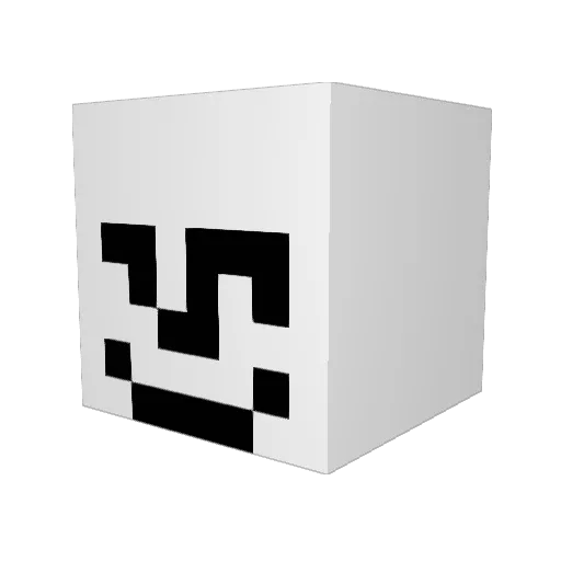 _Pickaxe Minecraft avatar head, 3D render