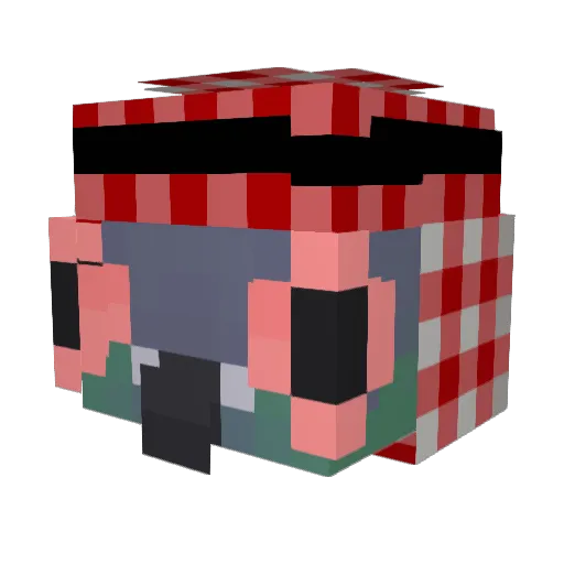 _Pigeon_2238 Minecraft avatar head, 3D render
