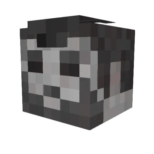 _Pikachu Minecraft avatar head, 3D render