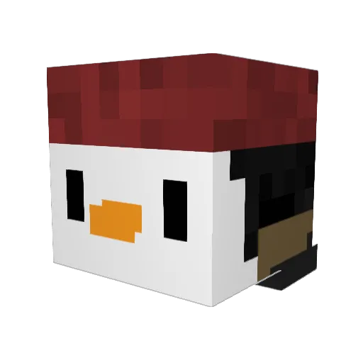 _Pingwin_123 Minecraft avatar head, 3D render