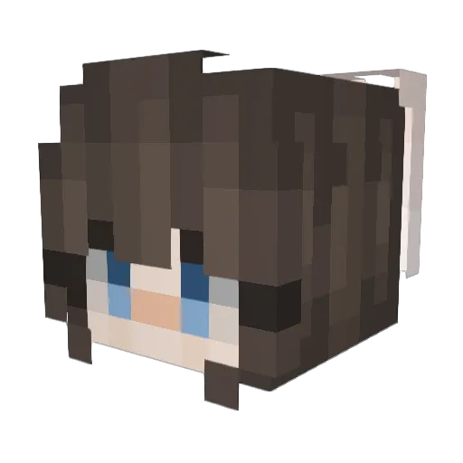 _Pink_Pro_ Minecraft avatar head, 3D render