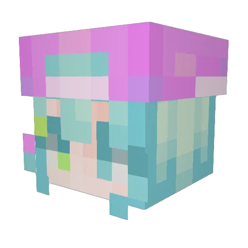 _Pinkie_ Minecraft avatar head, 3D render