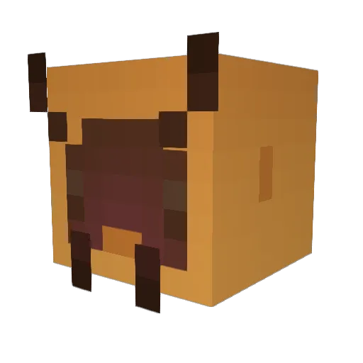 _Pinkku_ Minecraft avatar head, 3D render