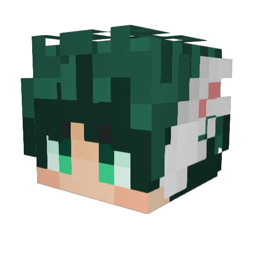 _Pint0o_ Minecraft avatar head, 3D render