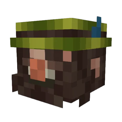 _Piwo_ Minecraft avatar head, 3D render