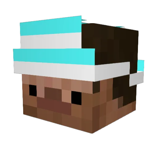 _PiyoManju_ Minecraft avatar head, 3D render