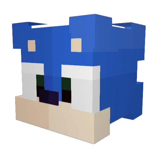 _Plannkk_ Minecraft avatar head, 3D render