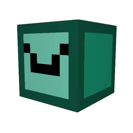 _Platinum_ Minecraft avatar head, 3D render