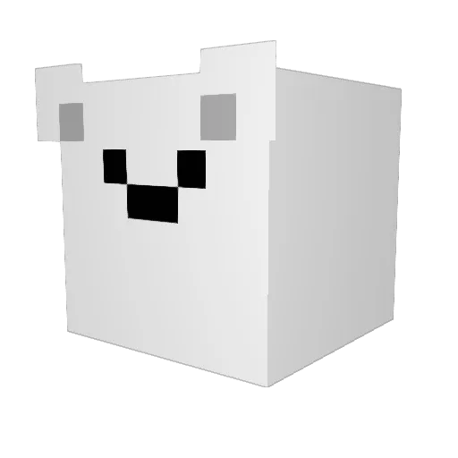 _Poby Minecraft avatar head, 3D render