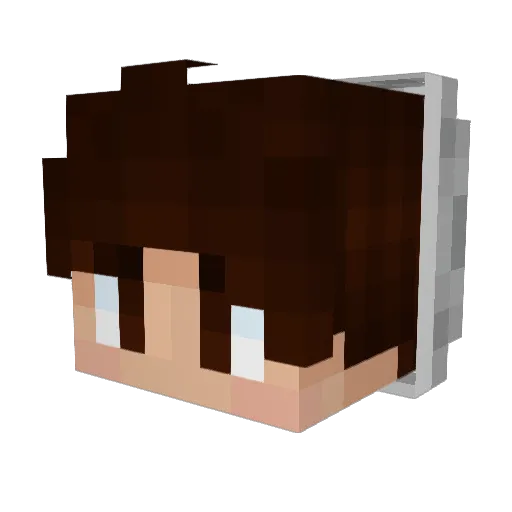 _Pochy Minecraft avatar head, 3D render