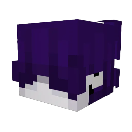 _Poisonous Minecraft avatar head, 3D render