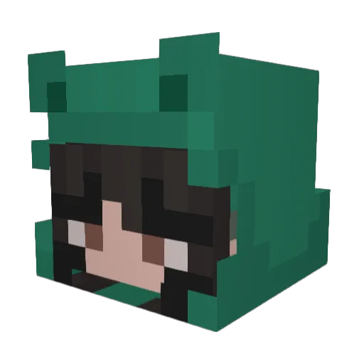 _PokemonFan_ Minecraft avatar head, 3D render