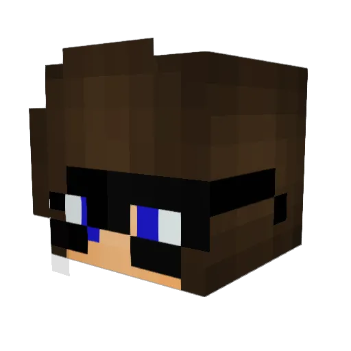 _Polyna_ Minecraft avatar head, 3D render