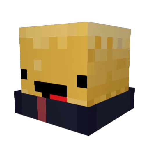 _Potaaatooo_ Minecraft avatar head, 3D render