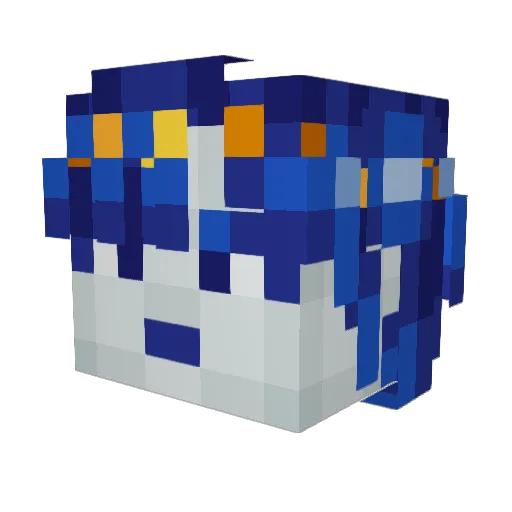 _Potatis Minecraft avatar head, 3D render