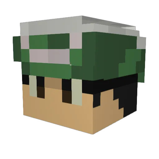 _Pr0ph3cy Minecraft avatar head, 3D render