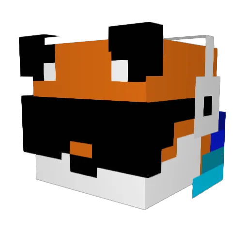 _PraYce_ Minecraft avatar head, 3D render