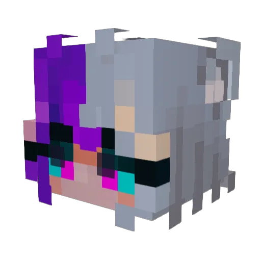 _Prayse Minecraft avatar head, 3D render