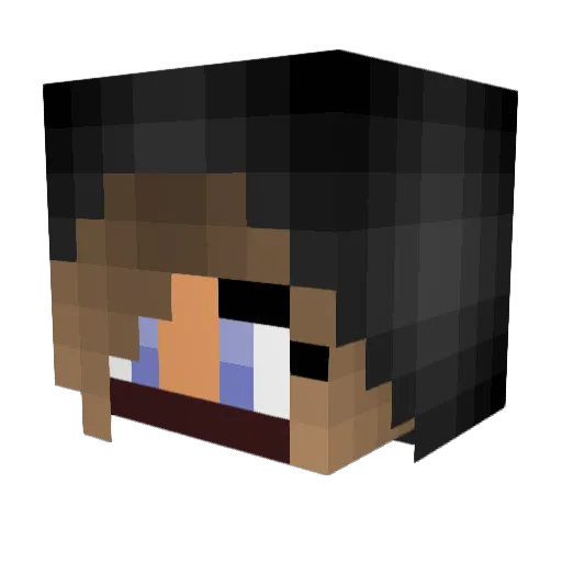 _PrettylilPsycho Minecraft avatar head, 3D render