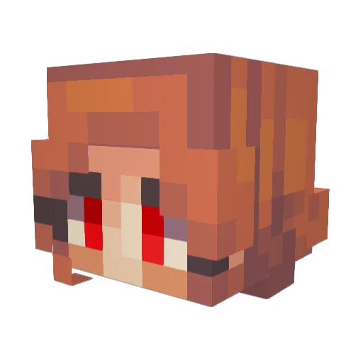 _Primr0se_ Minecraft avatar head, 3D render