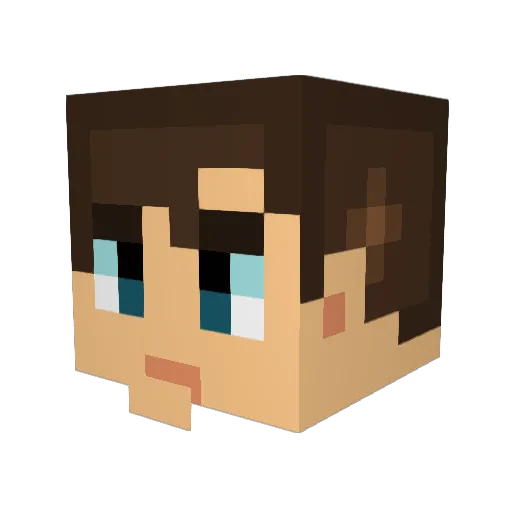 _PrinceMichael_ Minecraft avatar head, 3D render
