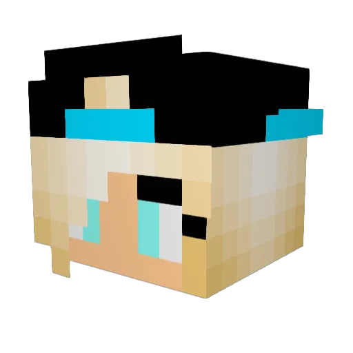 _Princess_ Minecraft avatar head, 3D render