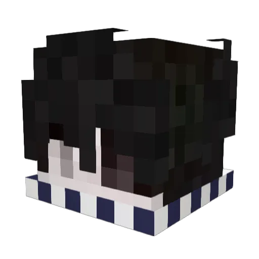 _PrometheuZ_ Minecraft avatar head, 3D render