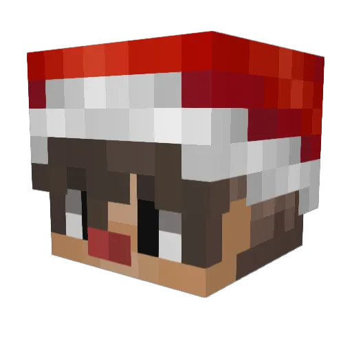 _Prooxy Minecraft avatar head, 3D render