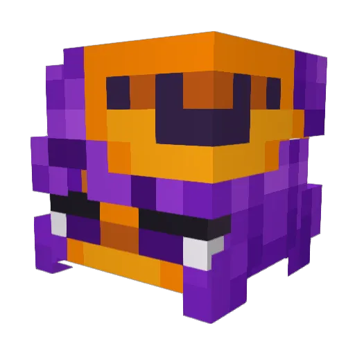 _Proty Minecraft avatar head, 3D render