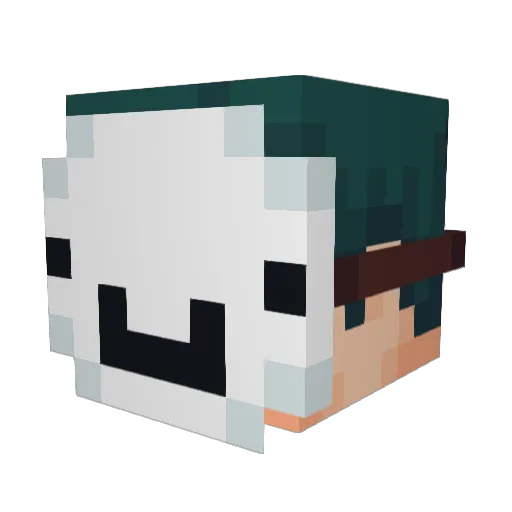 _Prydik_ Minecraft avatar head, 3D render
