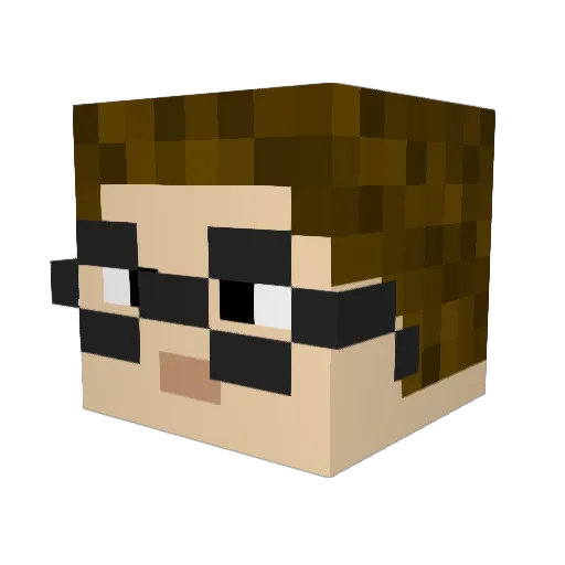 _Prym_ Minecraft avatar head, 3D render
