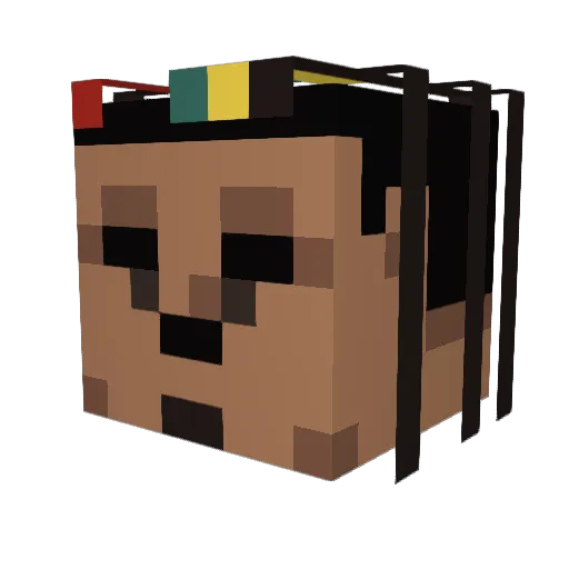 _PsNOpMaxim_ Minecraft avatar head, 3D render