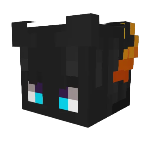 _Puck_ Minecraft avatar head, 3D render