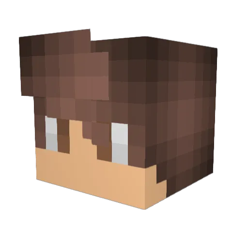 _Pugsley_ Minecraft avatar head, 3D render
