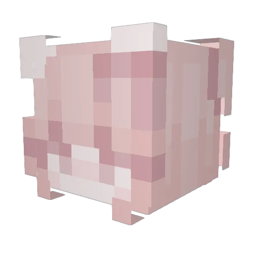 _Pumpkn Minecraft avatar head, 3D render