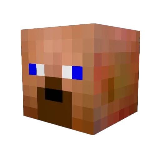 _PurpleUrkel Minecraft avatar head, 3D render