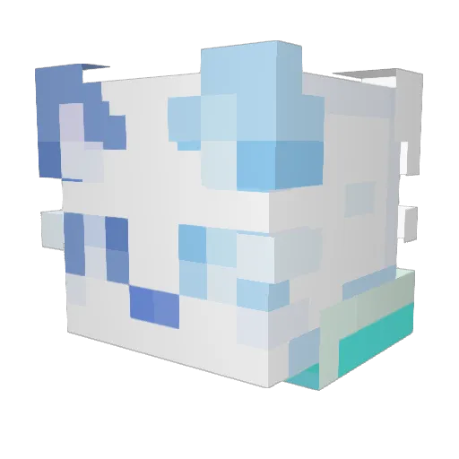 _Purrz Minecraft avatar head, 3D render