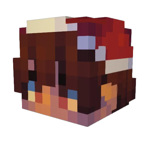 _QueenBea Minecraft avatar head, 3D render