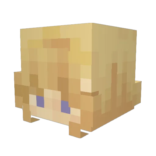 _Queen_of_Spades Minecraft avatar head, 3D render
