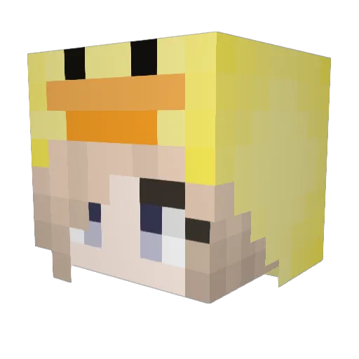 _Quelle_ Minecraft avatar head, 3D render
